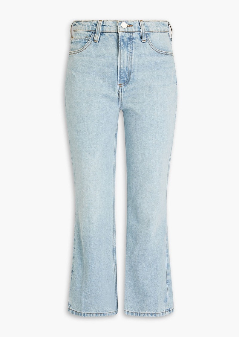 FRAME - High 'N' Tight Crop Mini Boot cropped high-rise bootcut jeans - Blue - 23