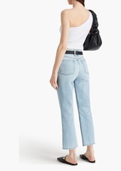 FRAME - High 'N' Tight Crop Mini Boot cropped high-rise bootcut jeans - Blue - 23