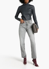 FRAME - High N Tight high-rise straight-leg jeans - Gray - 23