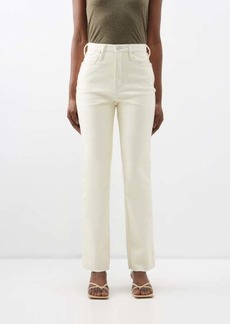 Frame - High 'n' Tight Recycled-leather Trousers - Womens - Ivory