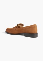 FRAME - Le Ayanna embellished suede loafers - Brown - EU 35