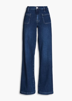 FRAME - Le Bardot high-rise wide-leg jeans - Blue - 32