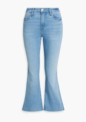 FRAME - Le Crop Flare high-rise kick-flare jeans - Blue - 23