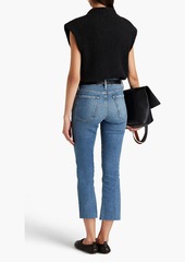 FRAME - Le Crop Mini Boot cropped high-rise bootcut jeans - Blue - 23