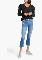 FRAME - Le Crop Mini Boot distressed mid-rise bootcut jeans - Blue - 24
