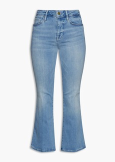FRAME - Le Crop Mini Boot faded mid-rise bootcut jeans - Blue - 2