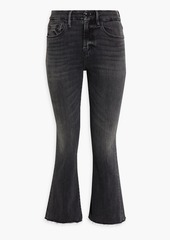 FRAME - Le Crop Mini Boot high-rise bootcut jeans - Gray - 32