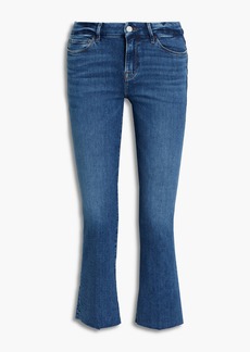 FRAME - Le Crop Mini Boot mid-rise kick-flare jeans - Blue - 24