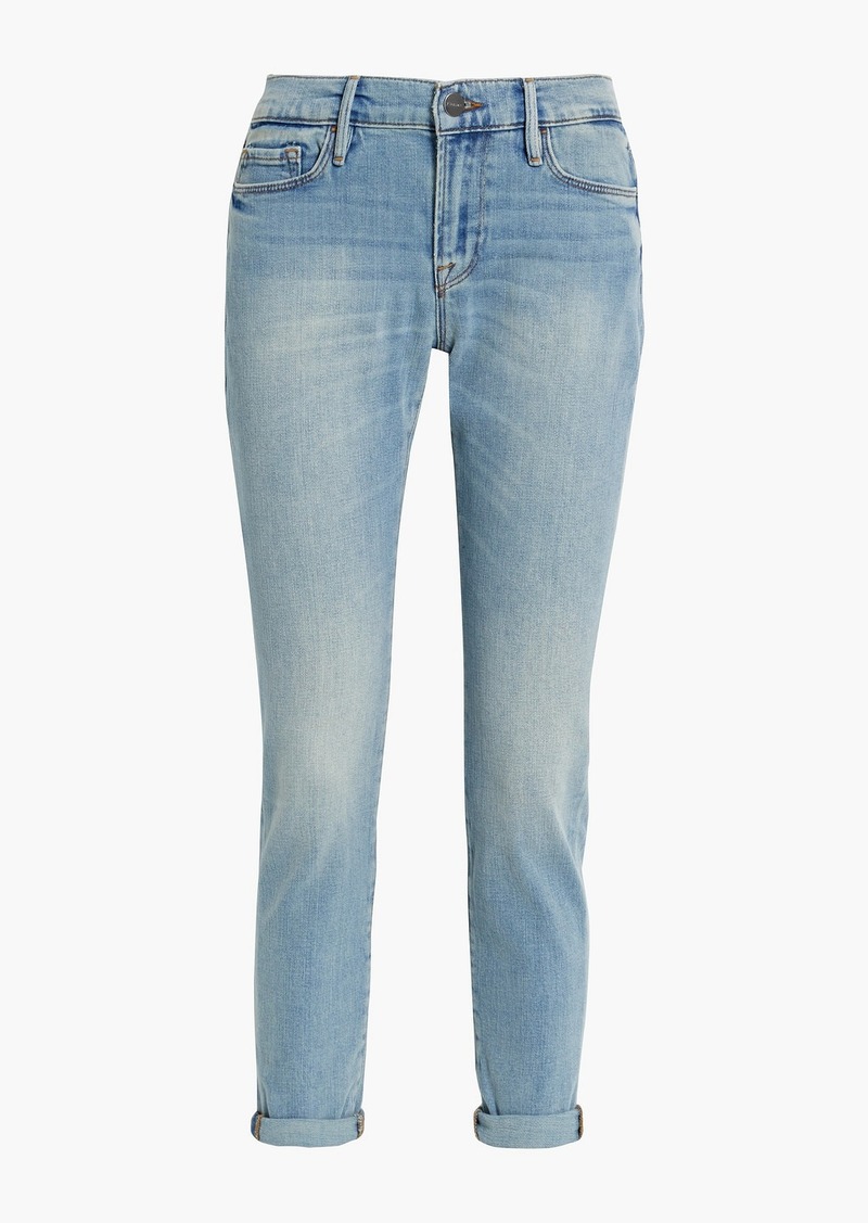 FRAME - Le Garcon mid-rise straight-leg jeans - Blue - 30