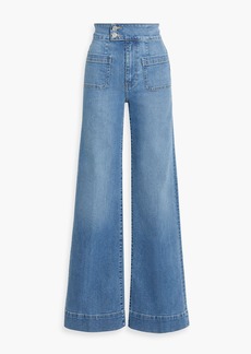 FRAME - Le Hardy high-rise wide-leg jeans - Blue - 33
