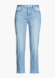 FRAME - Le High cropped high-rise straight-leg jeans - Blue - 23