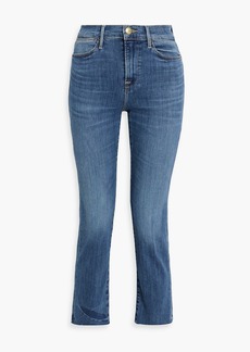 FRAME - Le High cropped high-rise straight-leg jeans - Blue - 23