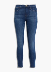 FRAME - Le High faded high-rise skinny jeans - Blue - 24