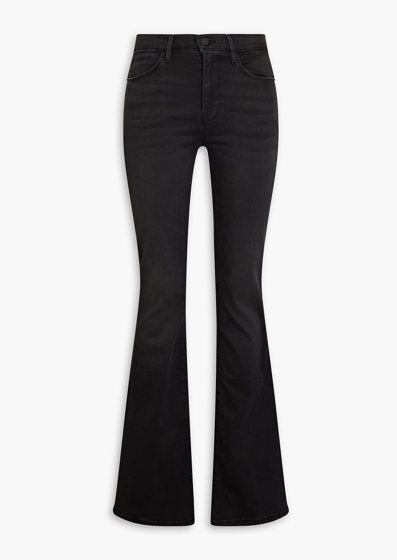 FRAME - Le High Flare high-rise flared jeans - Black - 25