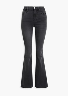 FRAME - Le High Flare high-rise flared jeans - Gray - 30