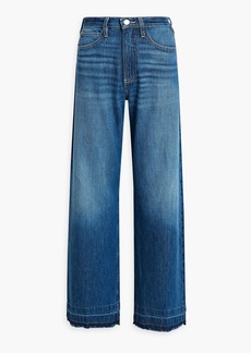 FRAME - Le High 'N' Tight faded high-rise wide-leg jeans - Blue - 25
