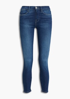 FRAME - Le High Skinny cropped high-rise skinny jeans - Blue - 23