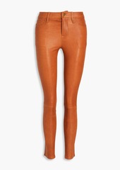 FRAME - Le High Skinny leather skinny pants - Brown - 25