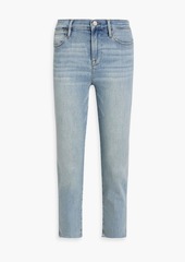 FRAME - Le High Straight cropped high-rise slim-leg jeans - Blue - 26
