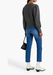 FRAME - Le High Straight cropped high-rise straight-leg jeans - Blue - 26