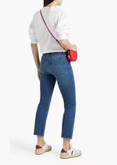 FRAME - Le High Straight cropped high-rise straight-leg jeans - Blue - 30