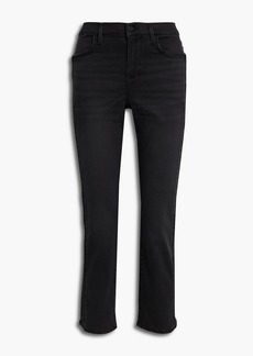 FRAME - Le High Straight high-rise straight-leg jeans - Black - 24