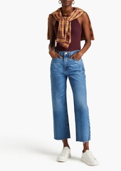 FRAME - Le Jane Crop cropped high-rise straight-leg jeans - Blue - 32