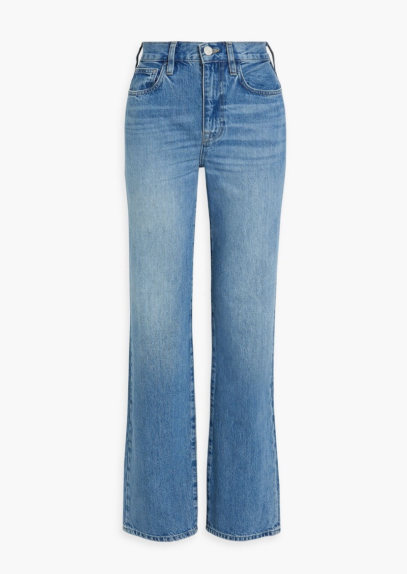 FRAME - Le Jane high-rise straight-leg jeans - Blue - 30