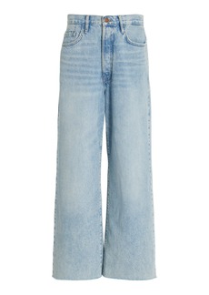 FRAME - Le Low Baggy Rigid Wide-Leg Jeans - Blue - 28 - Moda Operandi