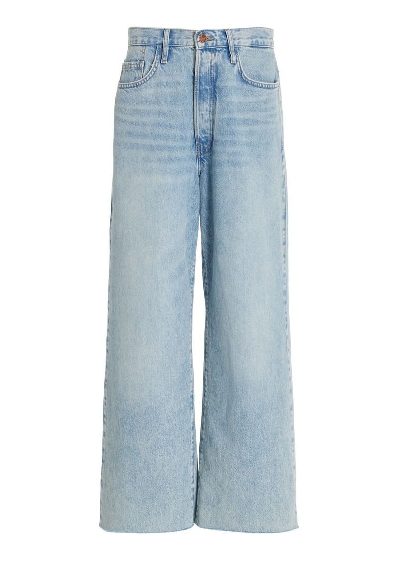 FRAME - Le Low Baggy Rigid Wide-Leg Jeans - Blue - 27 - Moda Operandi