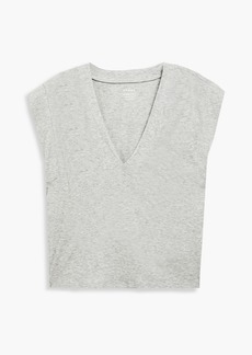 FRAME - Le Mid Rise V Pima cotton-jersey T-shirt - Gray - M