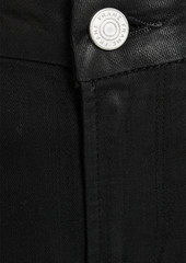 FRAME - Le Mini Boot coated mid-rise bootcut jeans - Black - 24