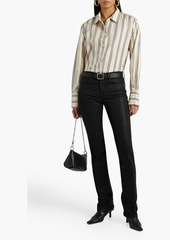 FRAME - Le Mini Boot coated mid-rise bootcut jeans - Black - 25
