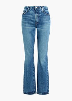 FRAME - Le Mini Boot distressed mid-rise bootcut jeans - Blue - 24