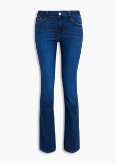 FRAME - Le Mini Boot distressed mid-rise bootcut jeans - Blue - 24