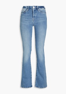 FRAME - Le Mini Boot faded high-rise bootcut jeans - Blue - 24