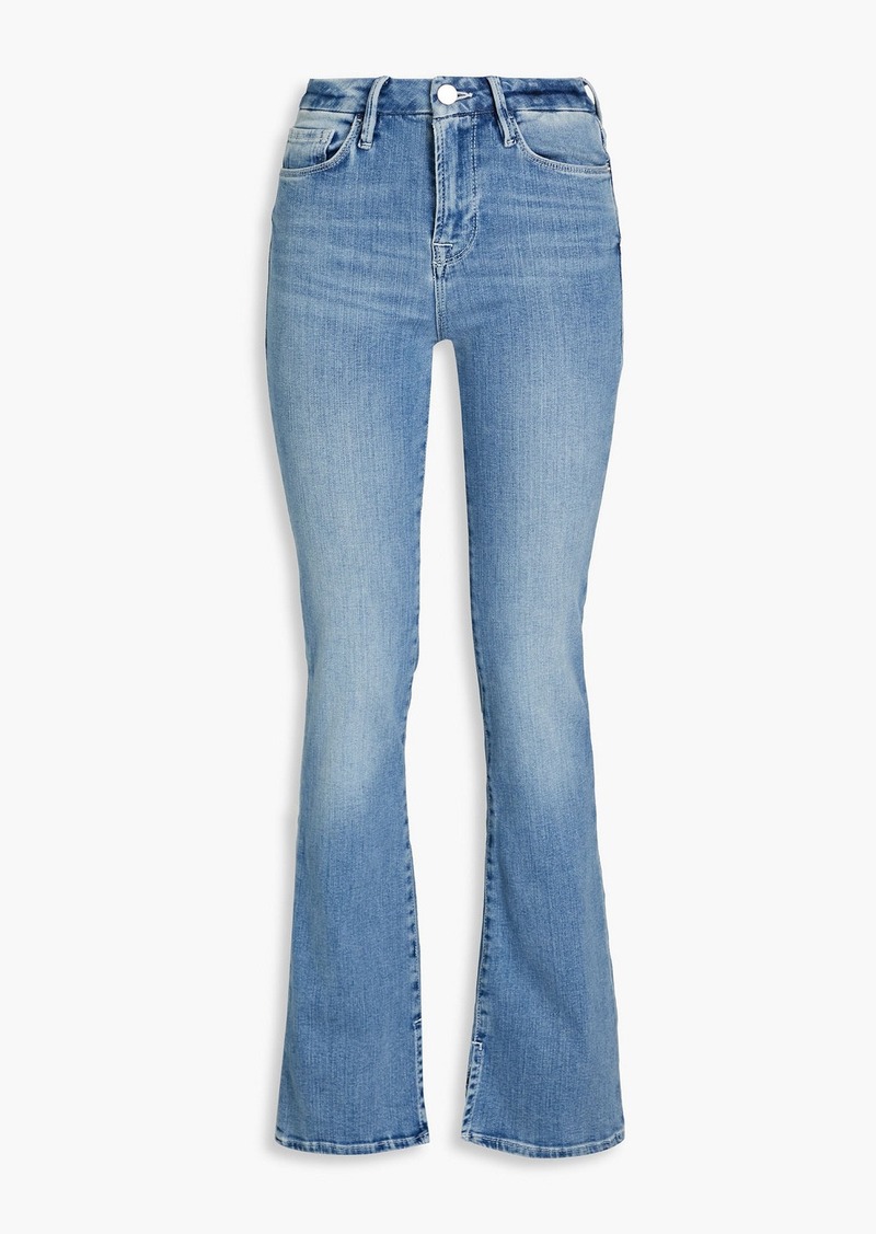 FRAME - Le Mini Boot faded high-rise bootcut jeans - Blue - 30