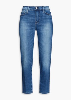 FRAME - Le Nouveau mid-rise straight-leg jeans - Blue - 23