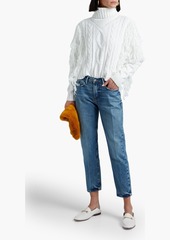 FRAME - Le Nouveau Straight cropped mid-rise straight-leg jeans - Blue - 24