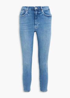 FRAME - Le One cropped high-rise skinny jeans - Blue - 1