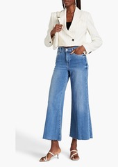 FRAME - Le Palazzo faded high-rise wide-leg jeans - Blue - 23