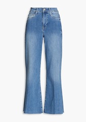FRAME - Le Palazzo faded high-rise wide-leg jeans - Blue - 23