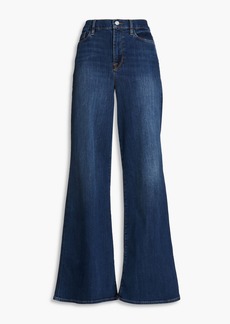 FRAME - Le Palazzo high-rise wide-leg jeans - Blue - 23