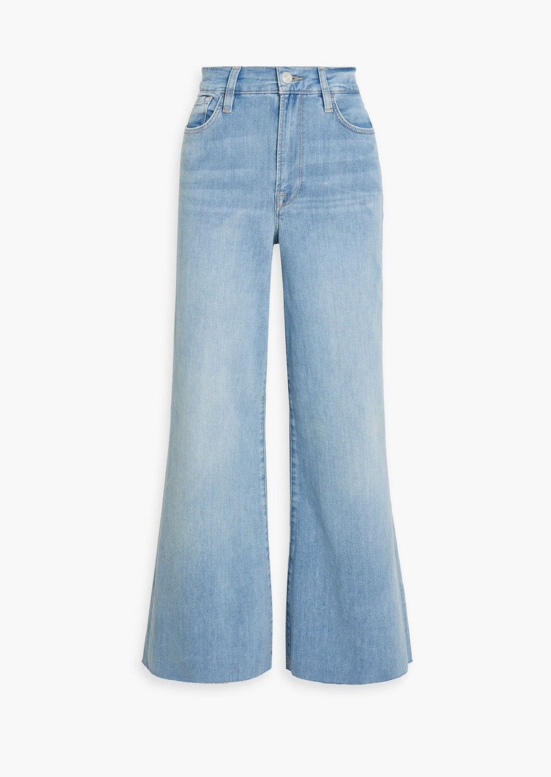 FRAME - Le Palazzo high-rise wide-leg jeans - Blue - 24