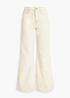 FRAME - Le Palazzo high-rise wide-leg jeans - White - 30