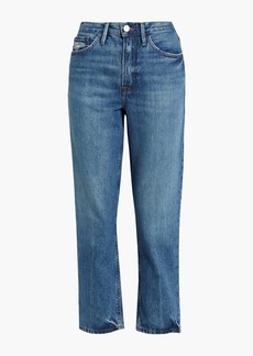 FRAME - Le Piper high-rise straight-leg jeans - Blue - 31