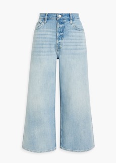 FRAME - Le Pixie cropped high-rise wide-leg jeans - Blue - 24