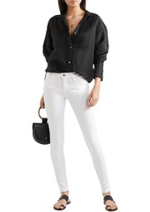 FRAME - Le Skinny Jeanne Crop mid-rise skinny jeans - White - 24