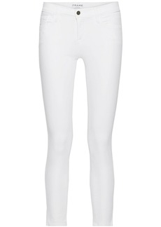 FRAME - Le Skinny Jeanne Crop mid-rise skinny jeans - White - 24