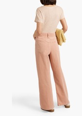 FRAME - Le Slim Palazzo cotton-blend corduroy wide-leg pants - Pink - 23